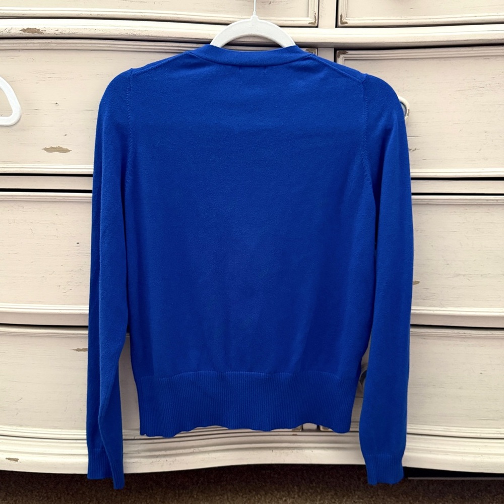 Ann Taylor V-Neck Zip Front Cardigan - Picture 3 of 9